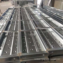 galvanized construction scaffolding steel walk board platform perforated steel planking  shoring planks south africa